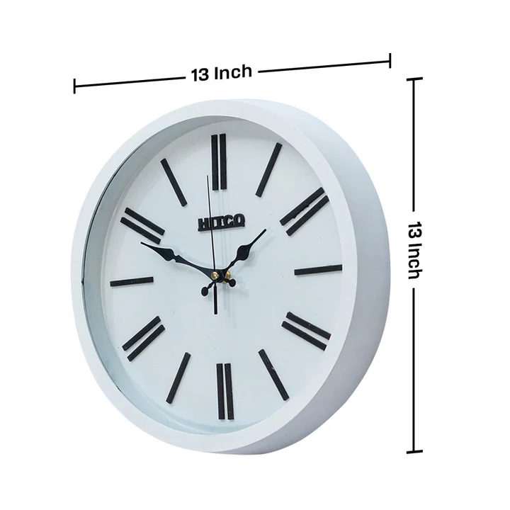 Office Style White Round Wall Clock
