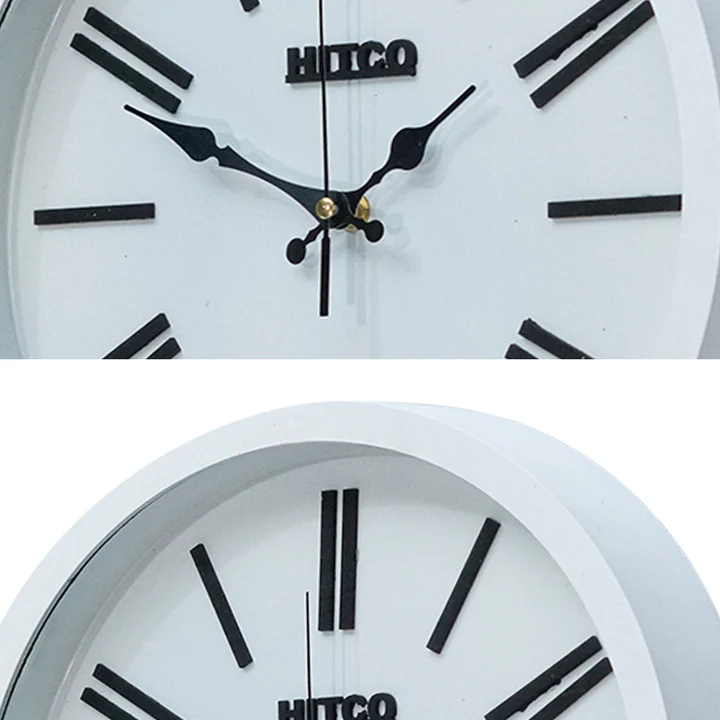Office Style White Round Wall Clock