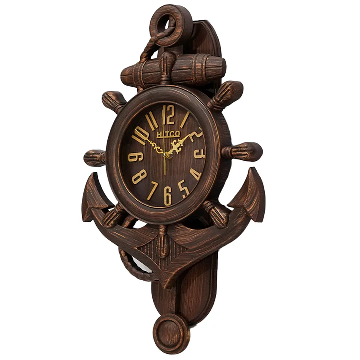 Anchor Modern Pendulum Dark Brown with Wooden Style