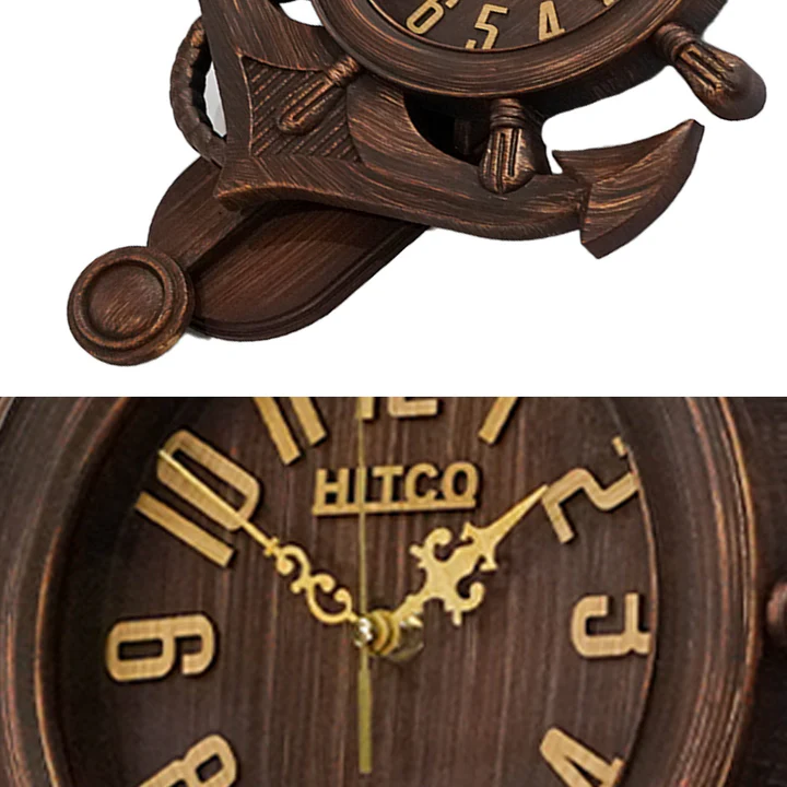 Anchor Modern Pendulum Dark Brown with Wooden Style