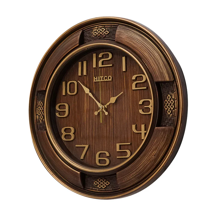 Wooden Fancy Dark Brown Wall Clock