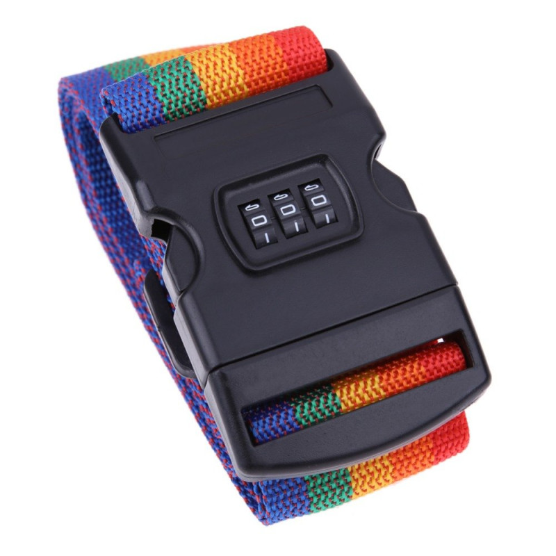 Adjustable Suitcase Belts Luggage Strap With Combination Lock Travel Purpose