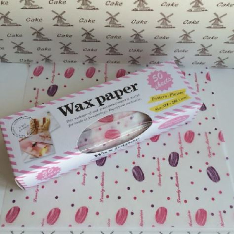 50Pcs Wax Paper Food Grade Grease Paper