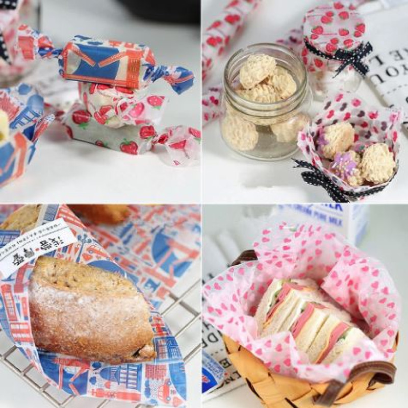50Pcs Wax Paper Food Grade Grease Paper