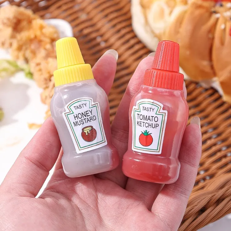 Mini 2Pcs Tomato Ketchup Bottle