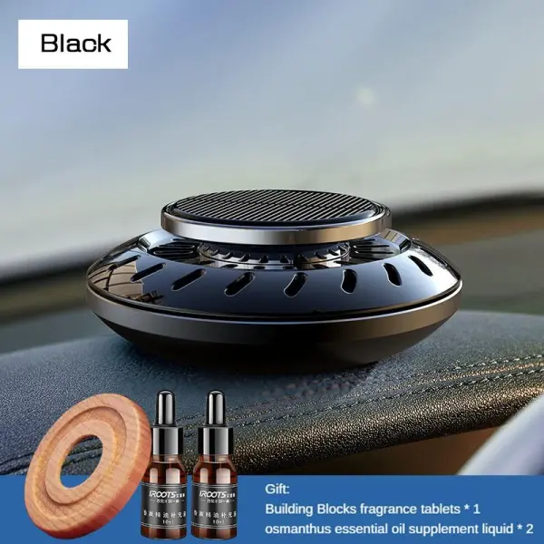 Car Solar UFO Shape Aromatherapy Fresh Deodorant Decoration
