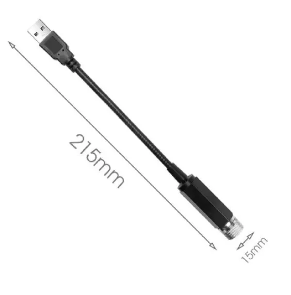 Universal USB LED Car Atmosphere Starry Laser Projection Light Auto Interior Decorative Light