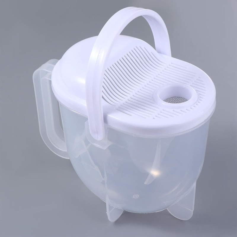 Manual Plastic Rice Cleaner Washing Bowl With Handle Rice Washer