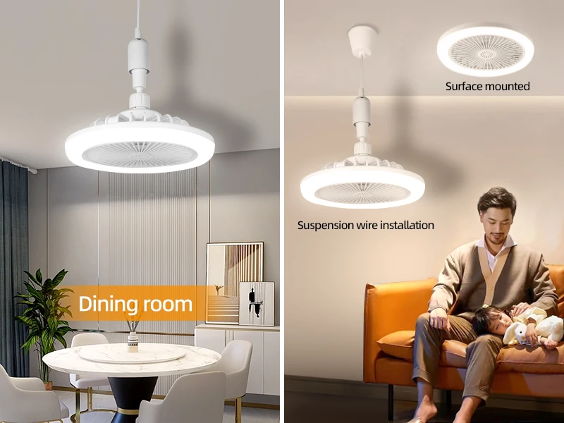 New LED Ceiling Fan Light With Remote