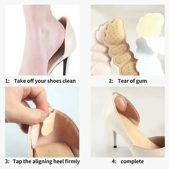 Pair Heel Liner Insole Butterfly Shape