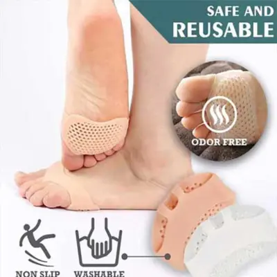 Pair Comfortable Silicone Toe Finger Pads
