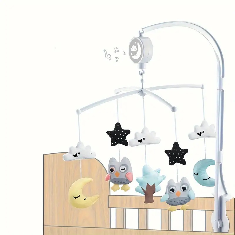 Musical Sleeping Spinning Rattle Fast Asleep Calming Bed Crib Mobile