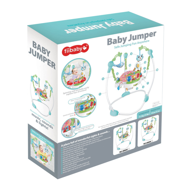 Tiibaby Baby Jumper with Music & Lights