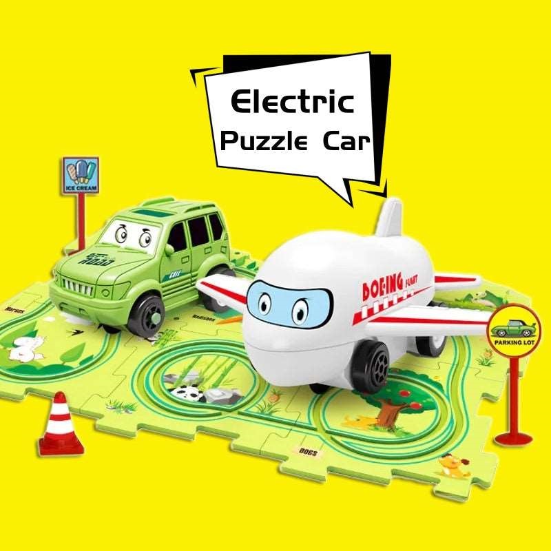 Set 15 Pieces Kids Electric Track Toy Jigsaw Puzzle