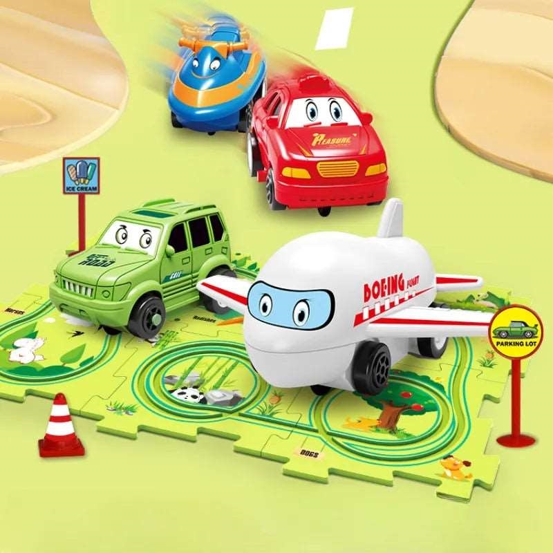 Set 15 Pieces Kids Electric Track Toy Jigsaw Puzzle