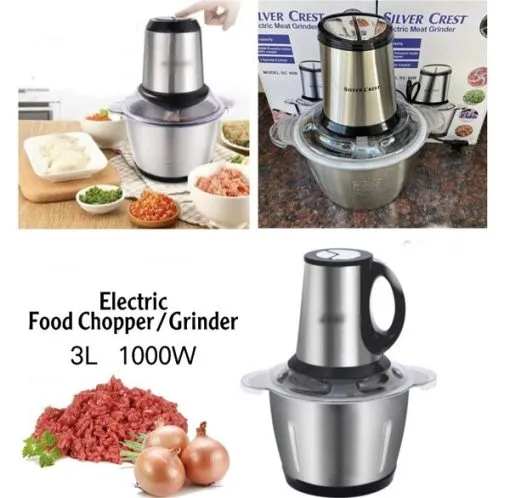 Silver Crest Multi Functions Meat Chopper Steel Bowl 3 Ltr