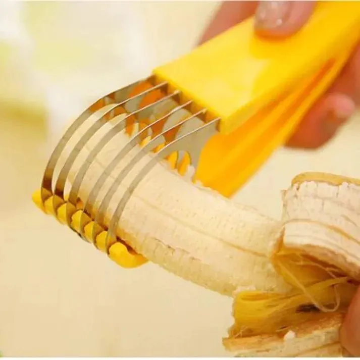 Banana Slicer Fruit Vegetable Cucumber Knife Sausage Slicer