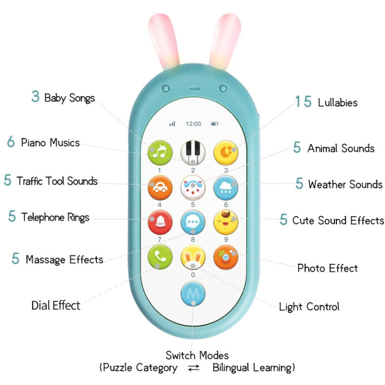 Baby Bite Music Mobile Phone Toy