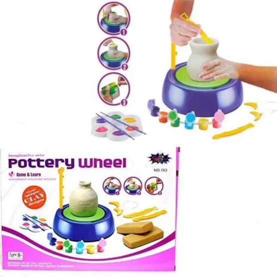 Multicolor Pottery Making Clay Wheel