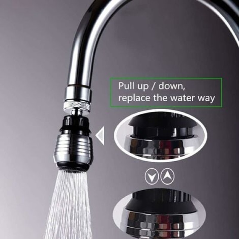 Rotate Swivel Water Saving Tap Aerator Diffuser Faucet Nozzle Filter Adapter