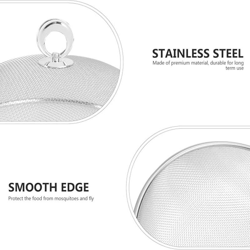 Round Mesh Stainless Steel Mesh Food Cover 11.5inch Diameter Size No 5