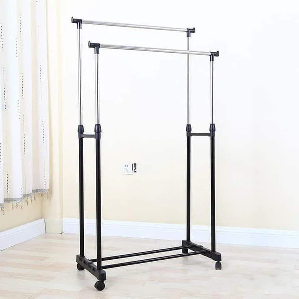 Double Hanging Clothing Stand Pole
