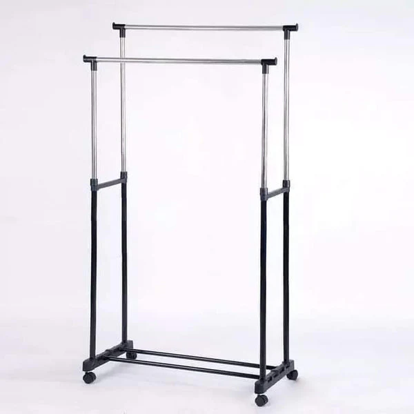 Double Hanging Clothing Stand Pole