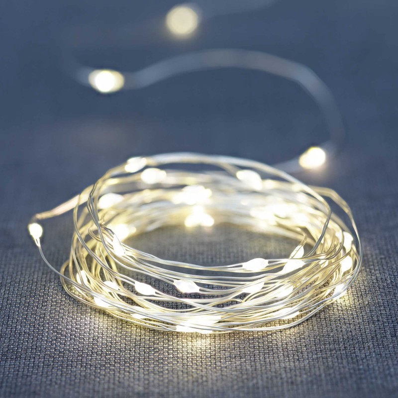 30 Led Wire Light Battery Operated Home Decoration Light - Water Proof Led Light 10 Ft In Length