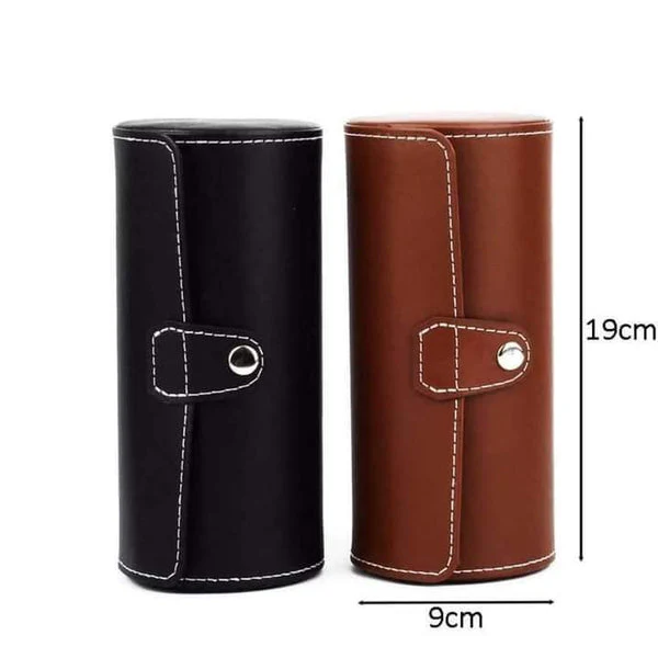 Pu Leather 3 Grid Watch Pouch