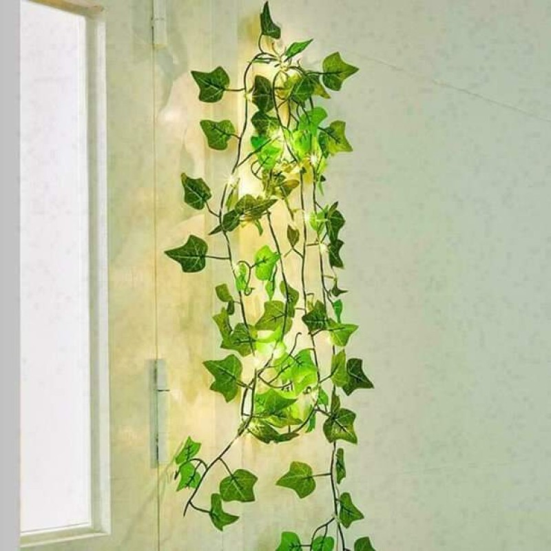 Green Leaf Bail String Light
