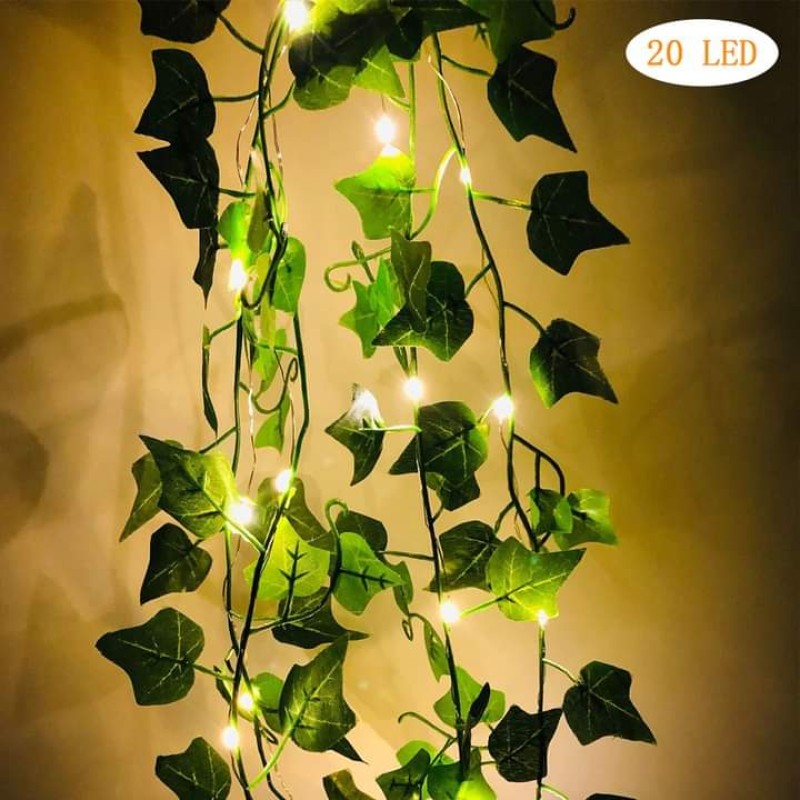 Green Leaf Bail String Light