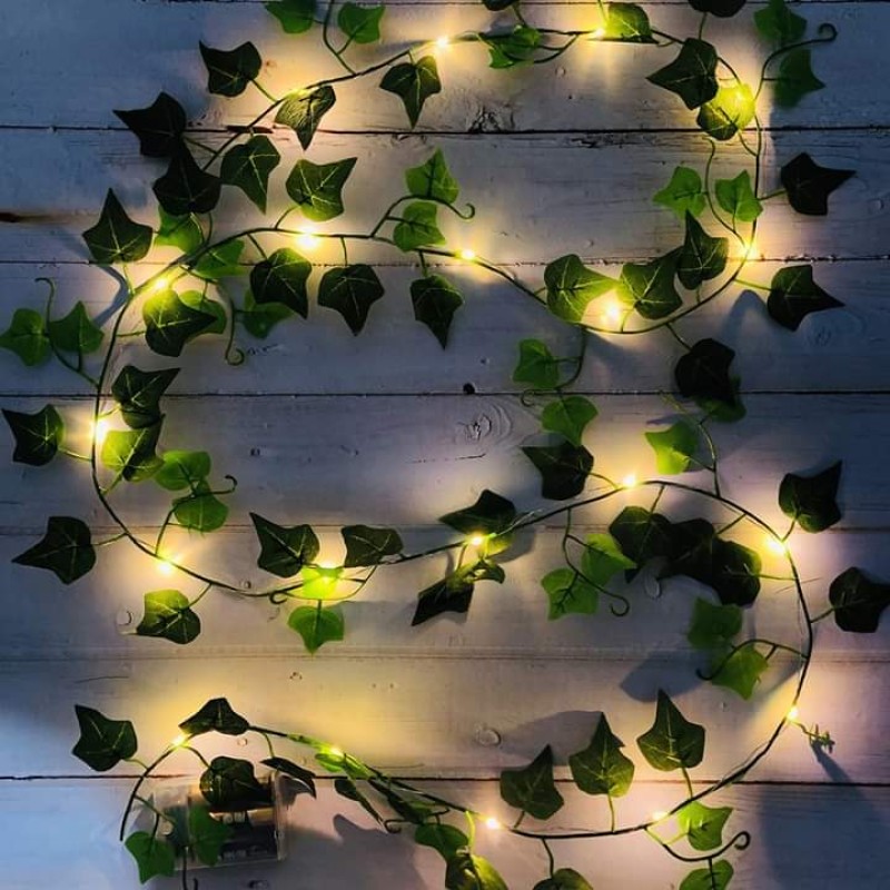 Green Leaf Bail String Light