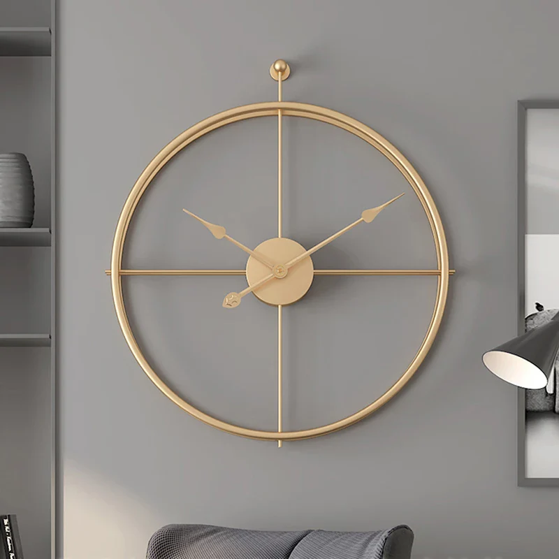 Imported Metallic Golden And Black Color Wall Clock