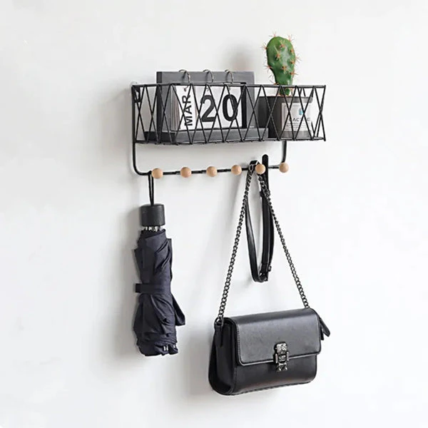 Two In One Metallic Organizer And Key Chain Holder