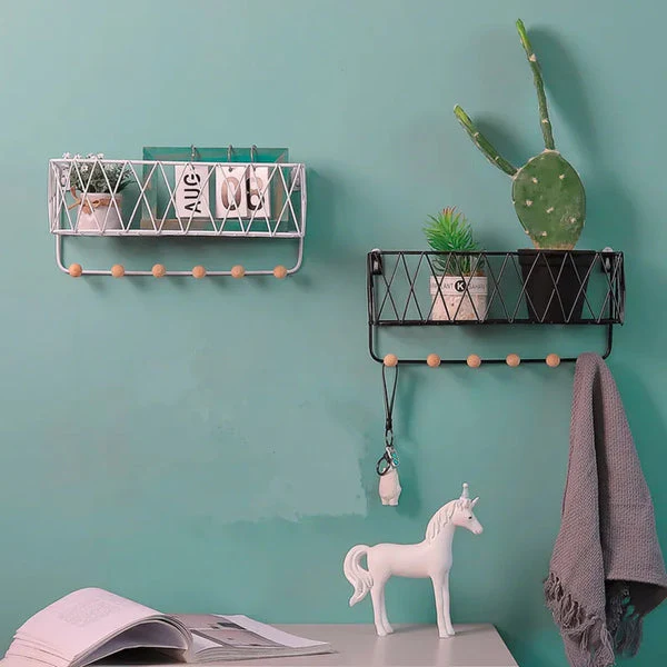 Two In One Metallic Organizer And Key Chain Holder