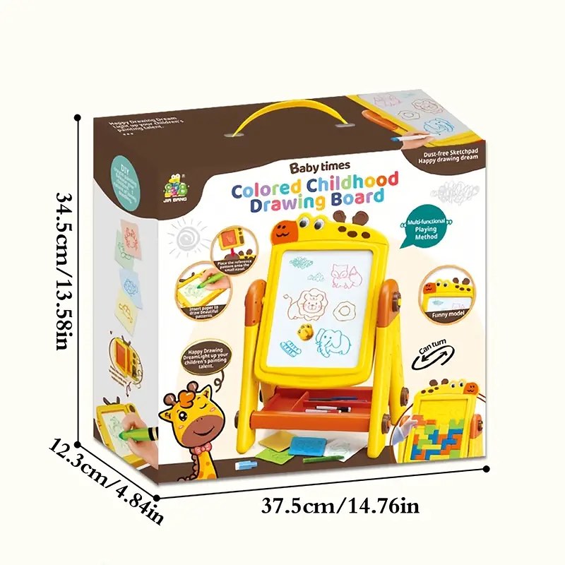 2 in 1 crocodil learning board drawing board building blocks
