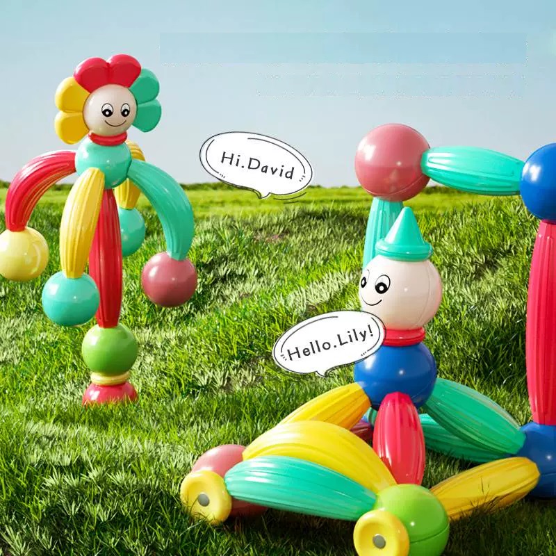 52 PCS Variety Three-dimensional Magnetic Building Blocks