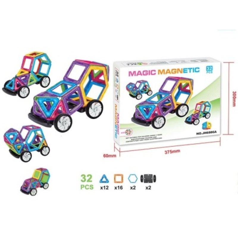 32 PCS Magic Magnetic Constructor