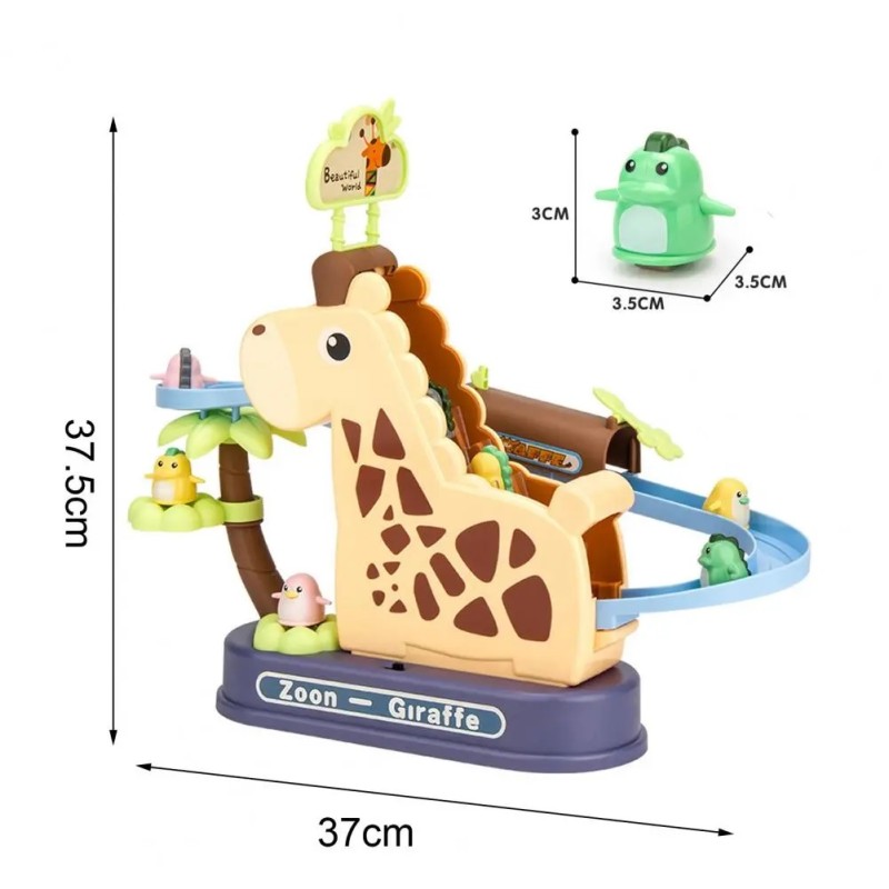 Giraffe Electric Climbing Slide Track Toy