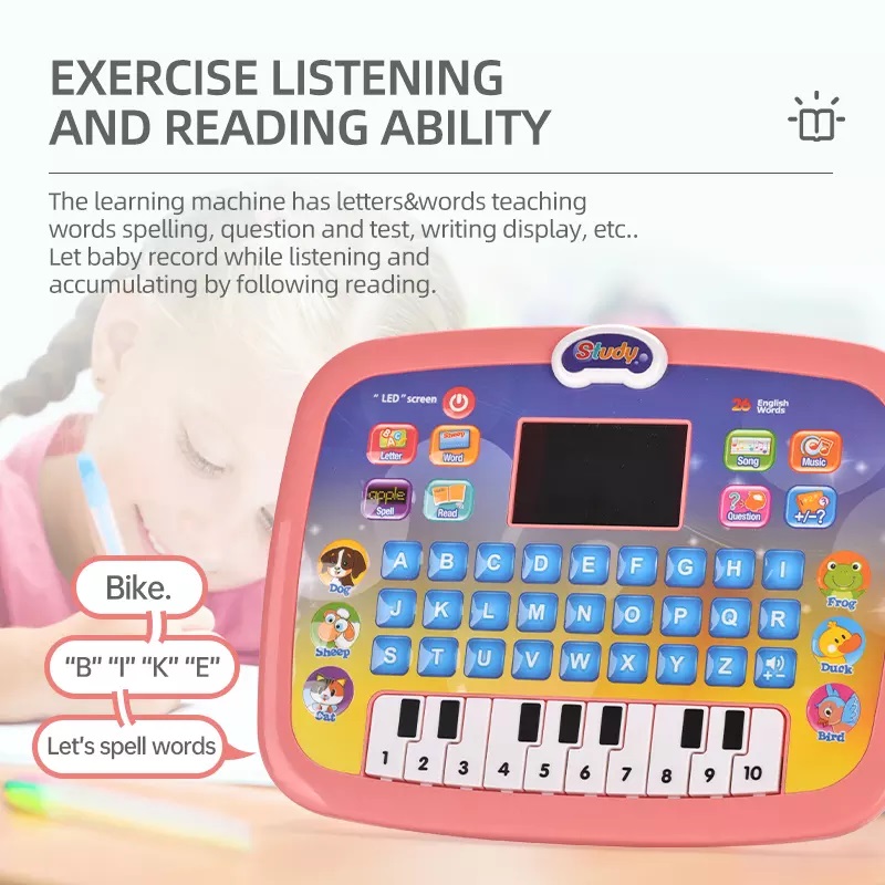 Educational Computer Learning Tablet With LED Screen