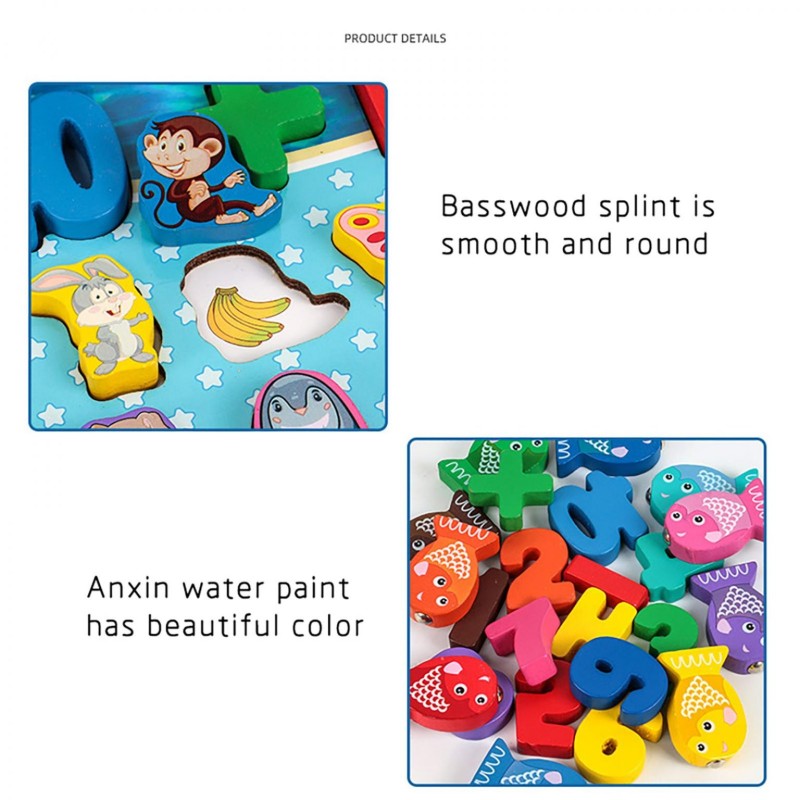 5 in 1 Wooden Puzzle Board with Xylophone