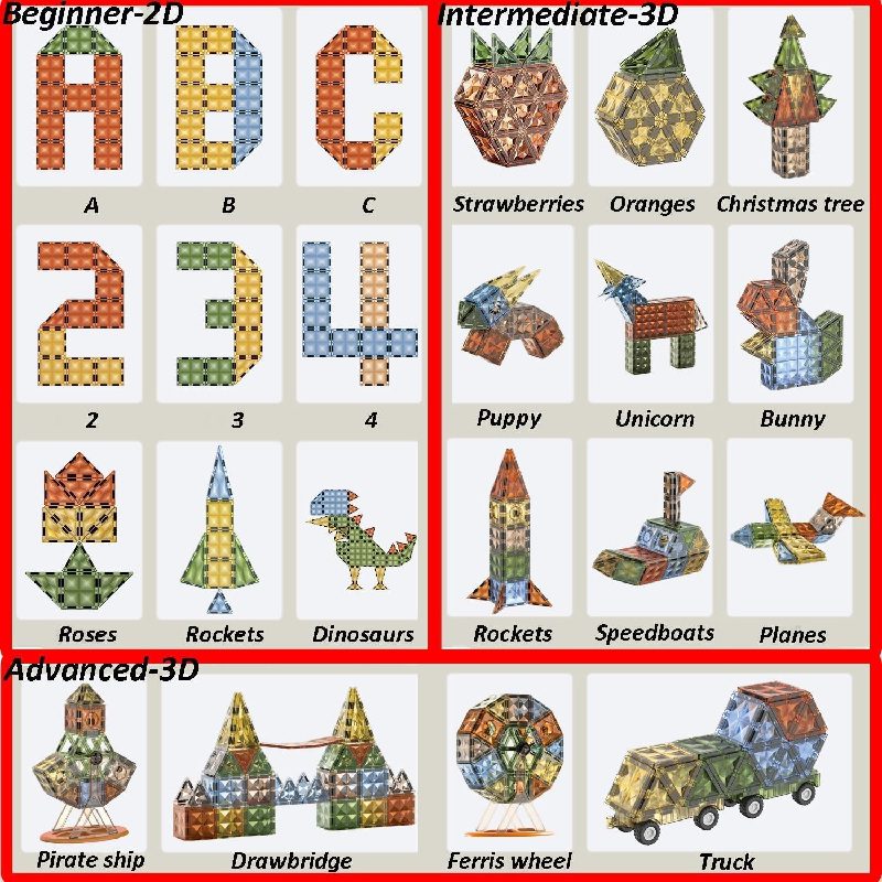 Colorful Magnetic Blocks
