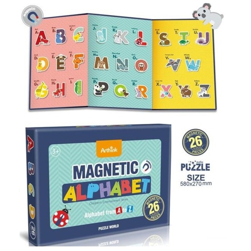 Magnetic Fun Alphabet A to Z Puzzle for Kids – 26 pieces