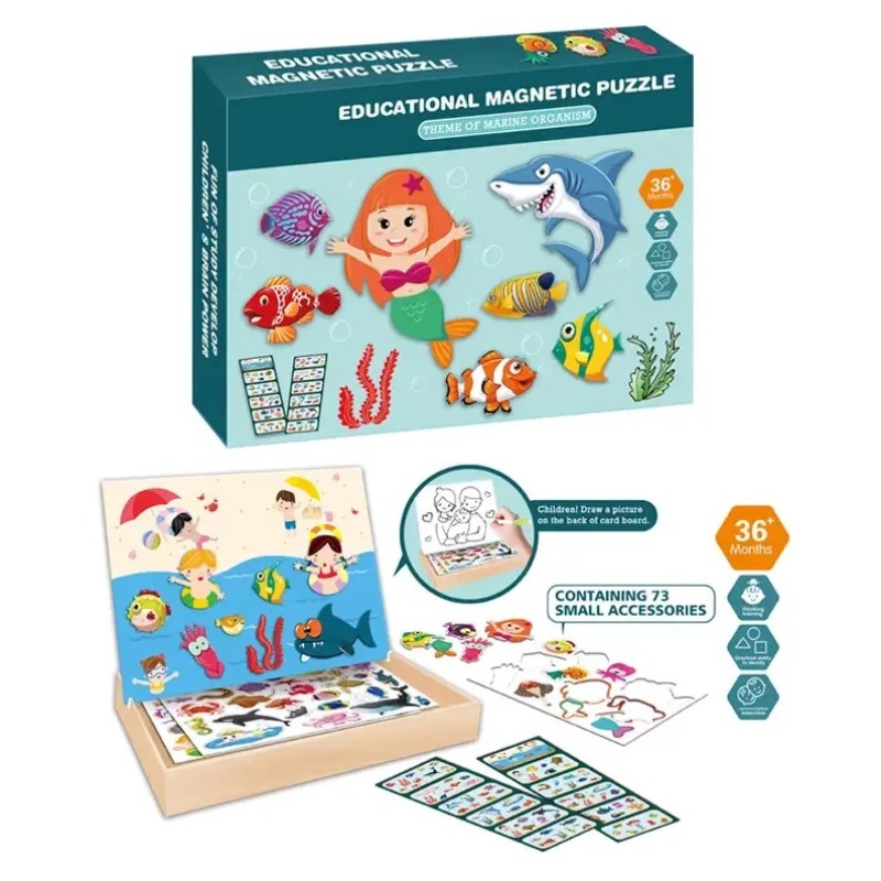 Educational Magnetic Puzzle For Kids