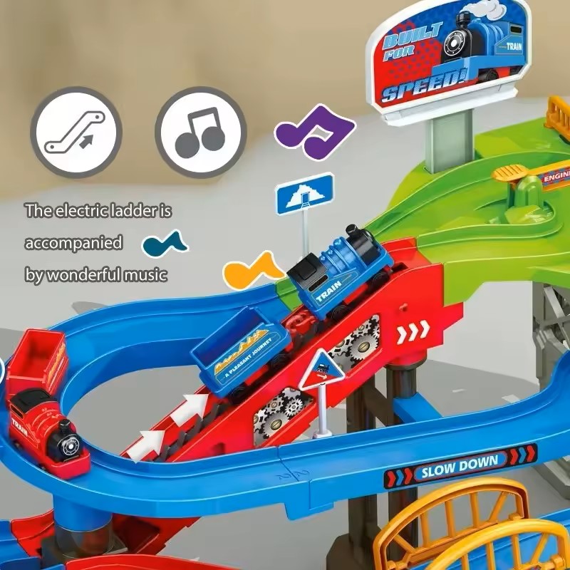 Car Parking Lot Construction Race Tracks Toys For Kids