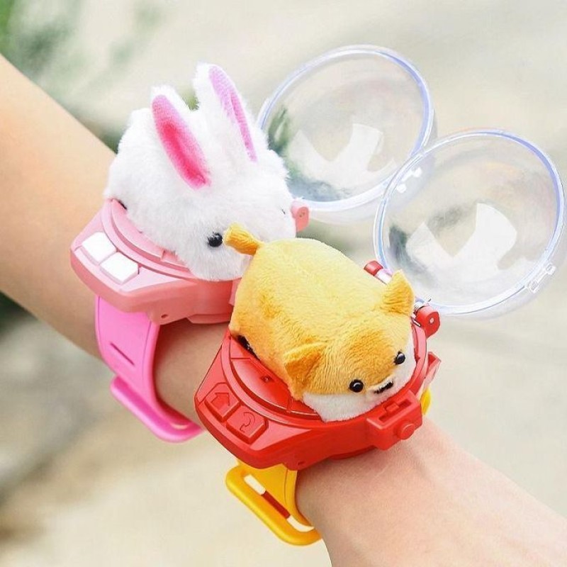 Mini RC Car with LED Lights 2.4G Rabbit Dog Crab Racing Car Toy
