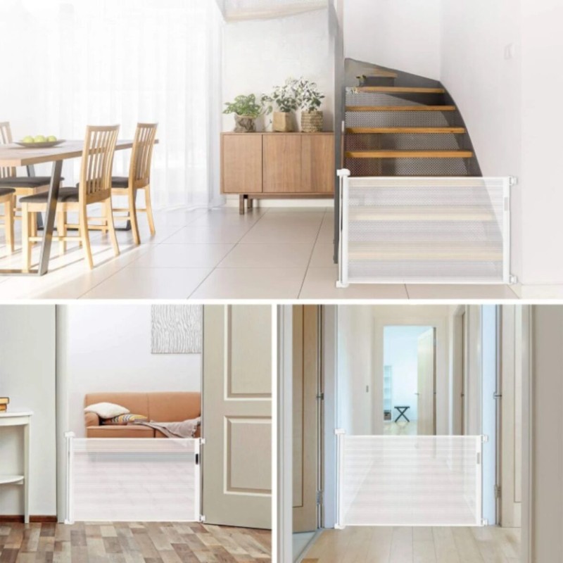 Staircase Fence  Safety Doorway Fence Partition Door Fence Up To 8 to 70 inches 