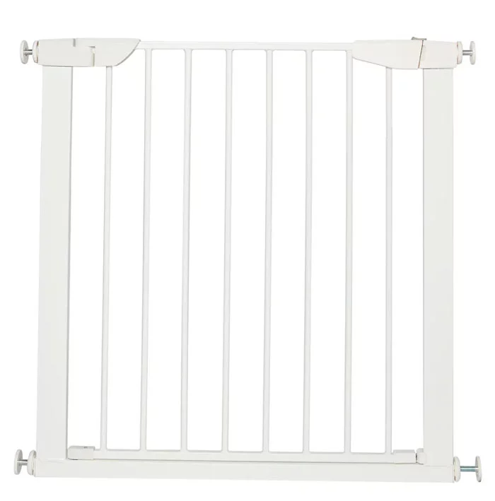 Safety Gate/Stairs Care For Baby At 29.5 Inches (75 CM) tall, and from 29.5 Inches to 40.5 Inches (75 to 102.87 CM) wide with extensions