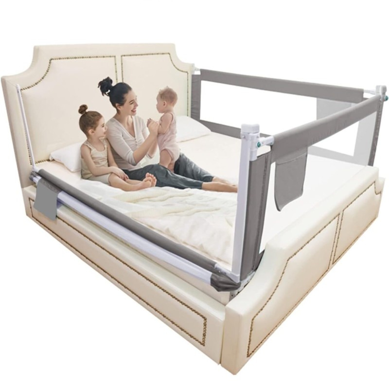 Baby Bed Fence Safety Gate Adjustable Security Children Guardrail 1.8 Meter (6 Feet) Length
