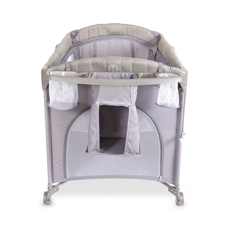 Tinnies Drop Side Play Pen – Grey – T302 – 022